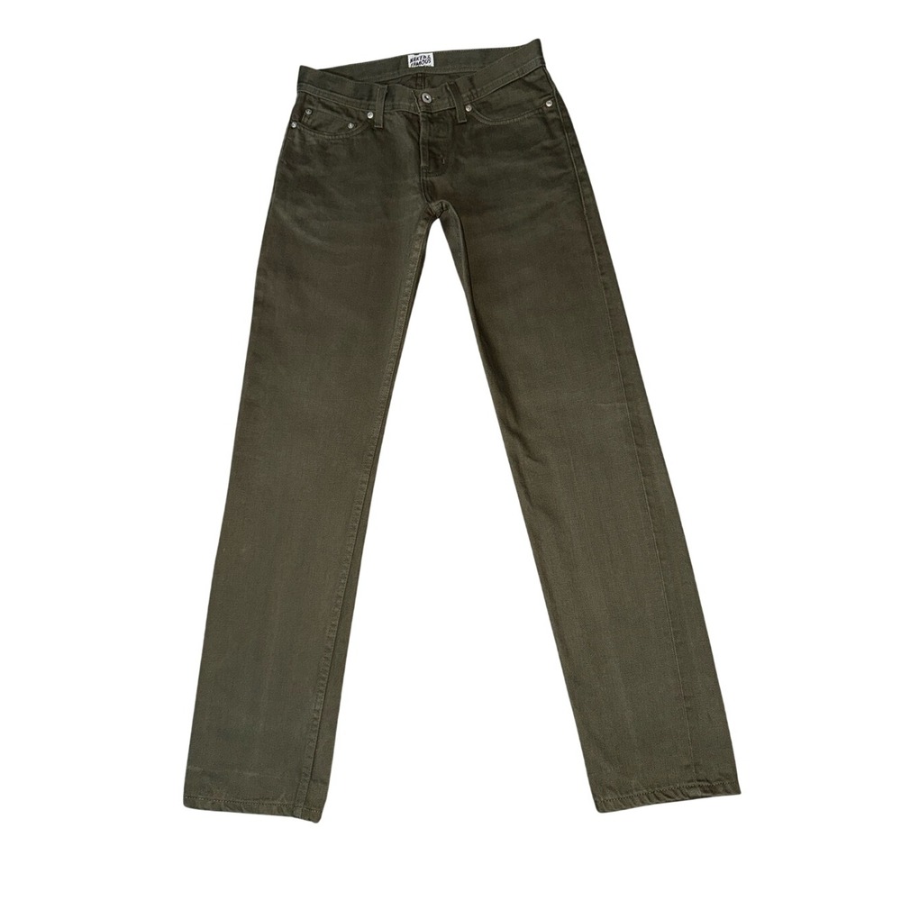 NAKED & FAMOUS DENIM Men's Weird Guy Selvedge Chino Khaki Jeans | Size 30